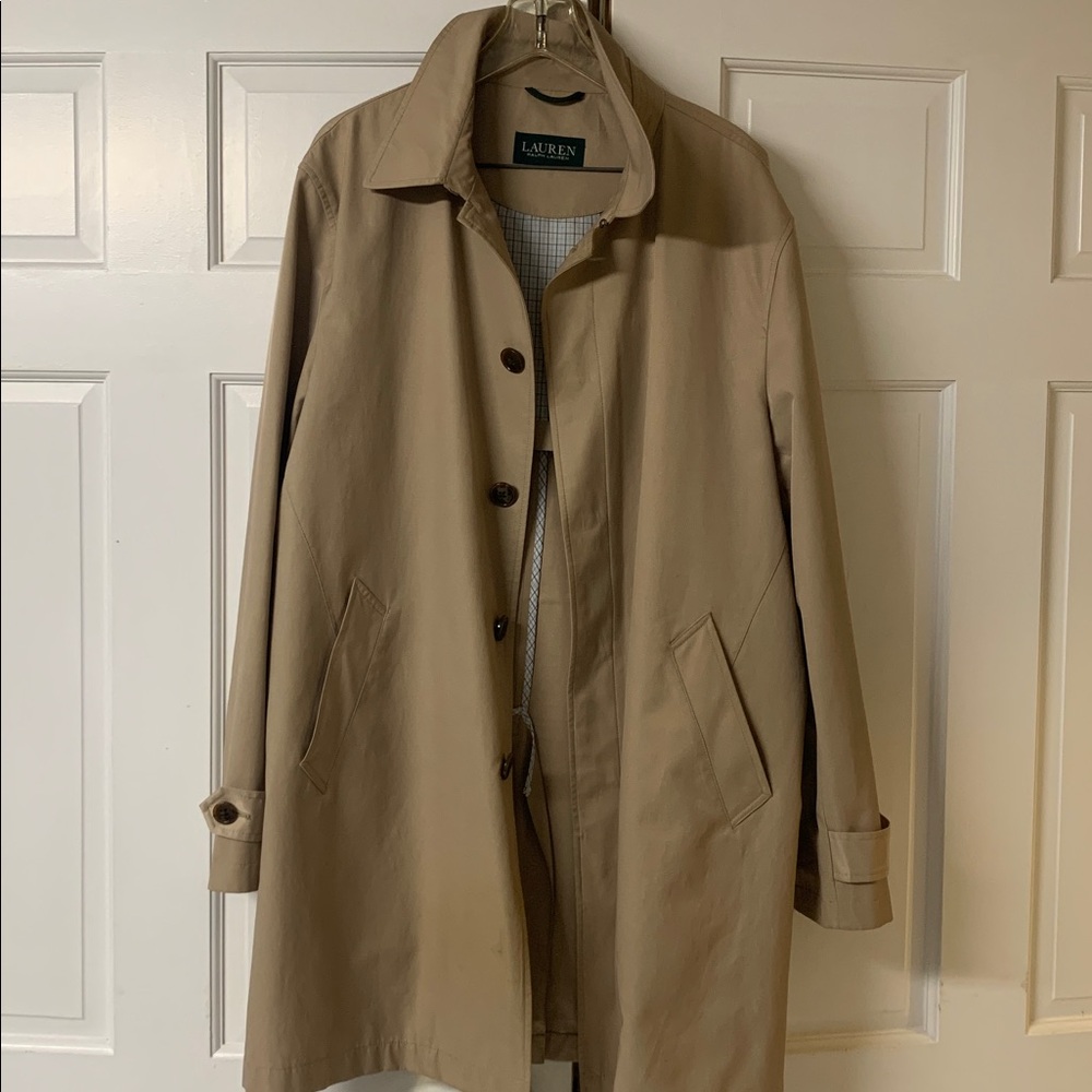 Ralph Lauren Beige Button-Up Coat
